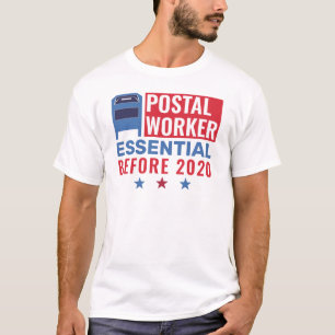Postal Worker Essential Employee Patriotic 2020 T-Shirt