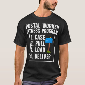 Postal Worker Fitness Program Mail Lady Postman Ma T-Shirt