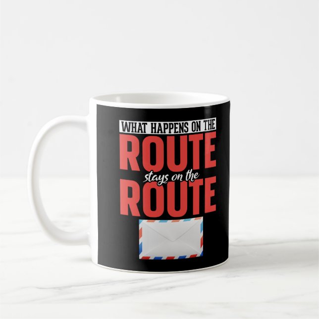 Postal Worker Funny Mail Carrier Coffee Mug (Left)