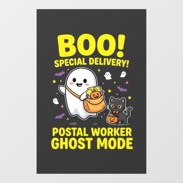 Postal Worker Ghost Mode Halloween Design_1 (Sheet)