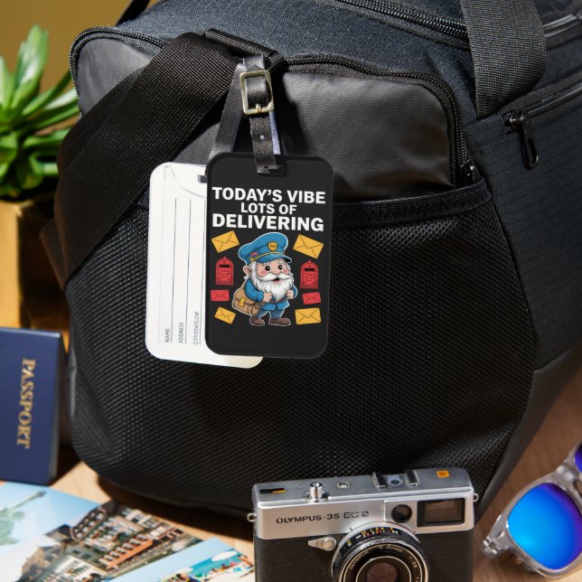 Postal Worker Gnomes Mail Luggage Tag (Front & Back)