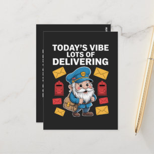Postal Worker Gnomes Mail Postcard