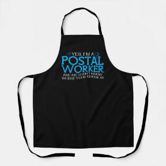 Postal Worker Joke Mail Carrier Postman Apron
