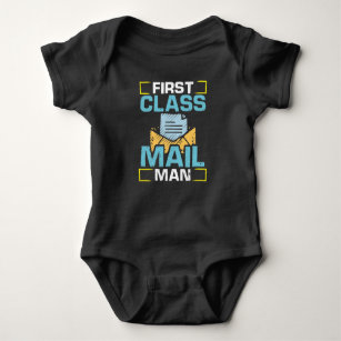 Postal Worker Mail Carrier First Class Mailman Baby Bodysuit