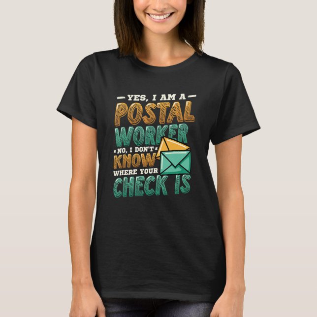 Postal Worker Post Office T-Shirt (Front)