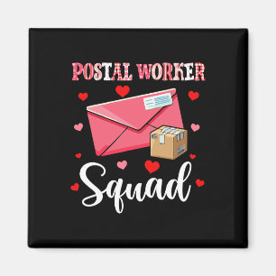 Postal Worker Squad Cute Tools Valentine Hearts Pr Magnet