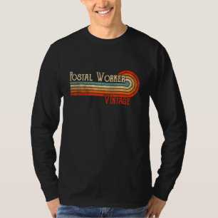 Postal Worker Vintage Job Title Profession Worker T-Shirt