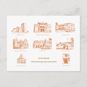 Postal Zona Colonial, Santo Domingo, Rep. Dom. Postcard