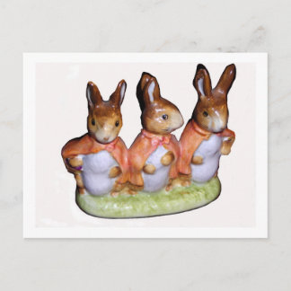 Postard - Flopsy, Mopsy and Cottontail Postcard