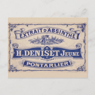 Postcard Absinthe Deniset