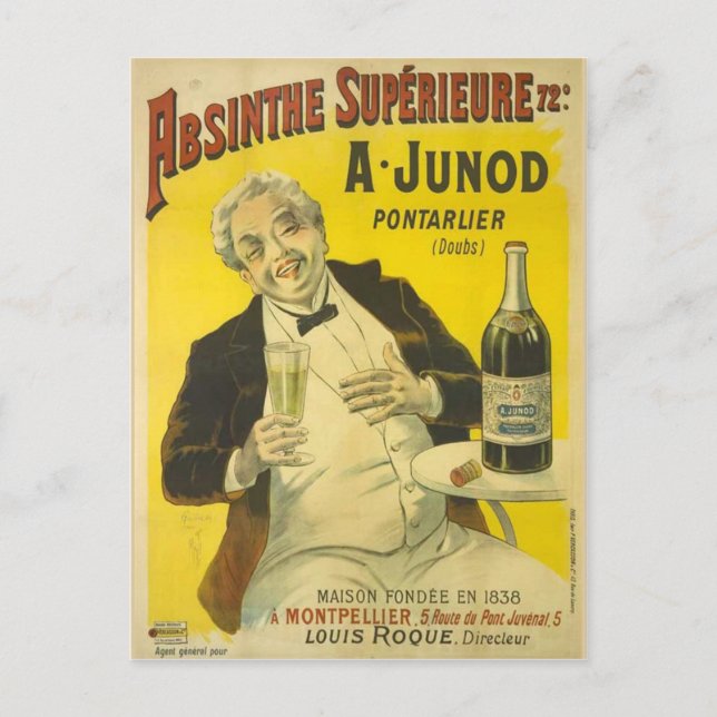Postcard Absinthe Junod (Front)