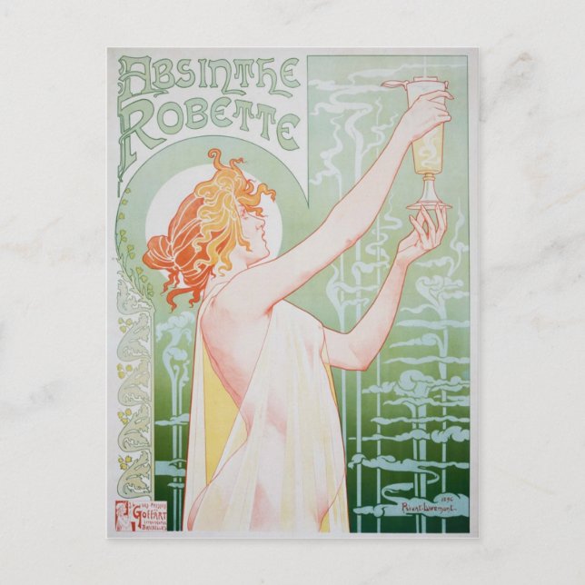 Postcard Absinthe Robette (Front)