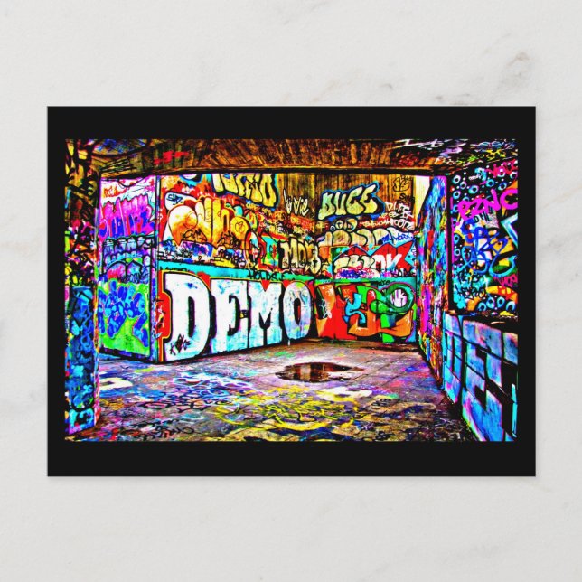 Postcard-Abstract/Misc-Graffiti Gallery 12 Postcard (Front)