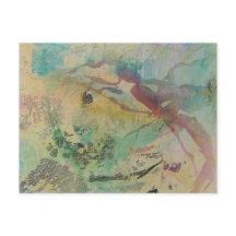 Postcard abstract painting art acrylic card