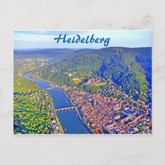 Postcard - Aerial view of Heidelberg