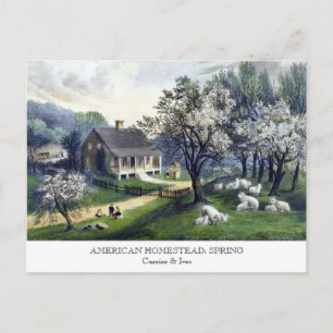 Postcard - AMERICAN HOMESTEAD: Spring