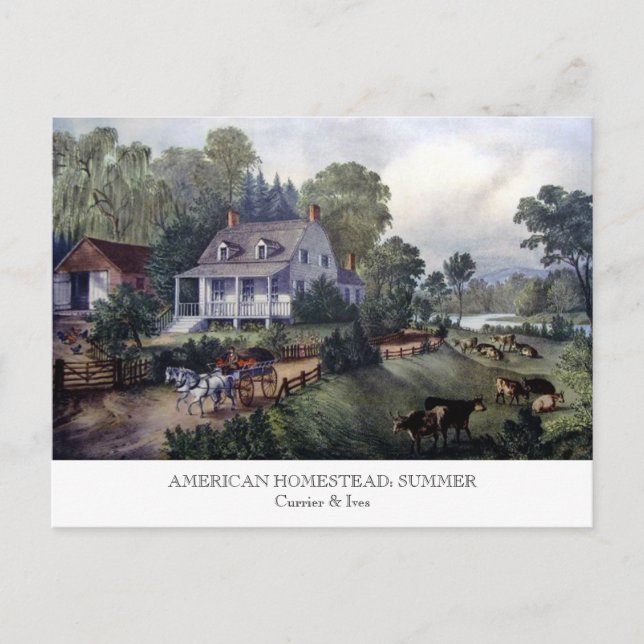 Postcard - AMERICAN HOMESTEAD: Summer (Front)