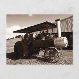 Postcard ~ An Antique Tractor On a Summer Day