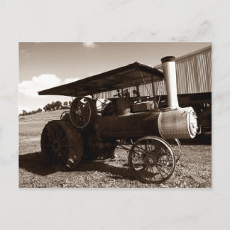 Postcard ~ An Antique Tractor On a Summer Day