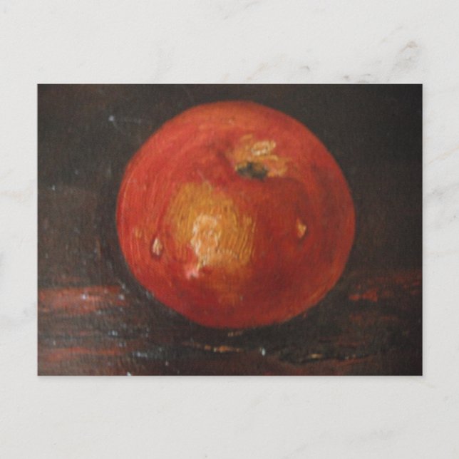 Postcard Ann Hayes Painting Apple (Front)