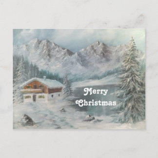 Postcard Ann Hayes Painting Bavarian Snow Dream
