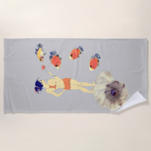 Postcard Beach Towel