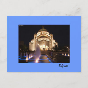 postcard Belgrade temple