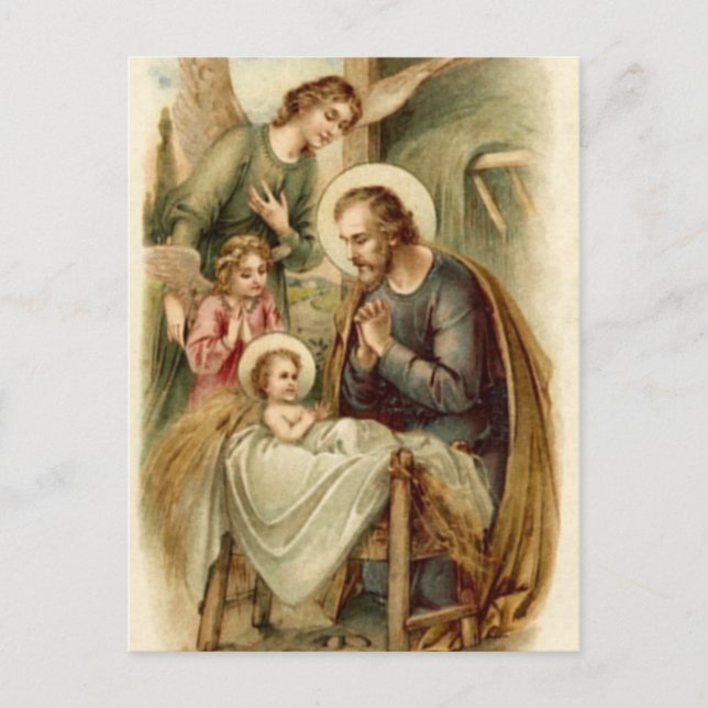 Postcard (Blank/Custom): St. Joseph Nativity (Front)