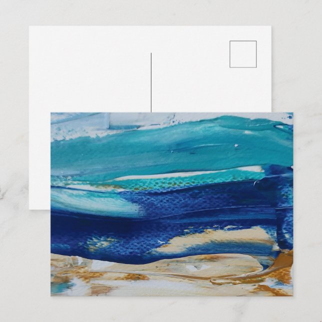 Postcard Blue Monticelli Art (Front/Back)