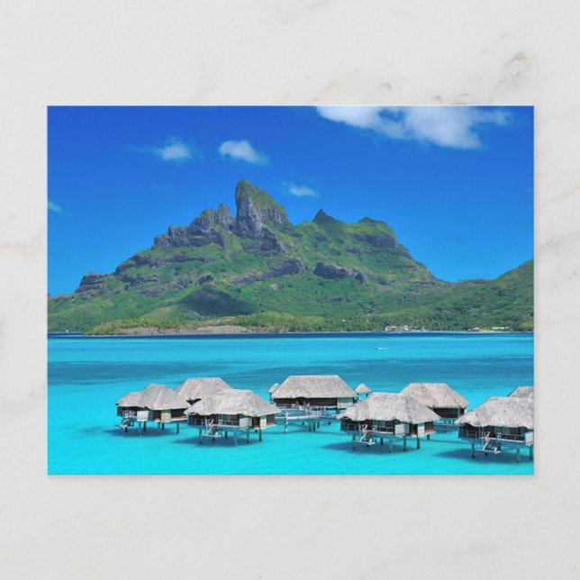 Postcard Bora Bora, Sous-Le-Vent, French Polynesia (Front)
