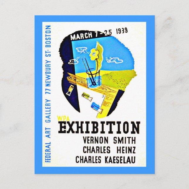 Postcard-Boston WPA Posters-20 Postcard (Front)