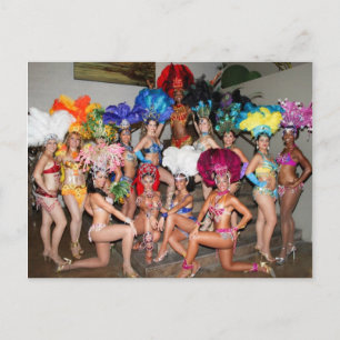 postcard brazil vegas show girls dancers