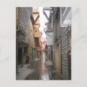 Postcard: Bryggen Walkway, Bergen, Norway Postcard