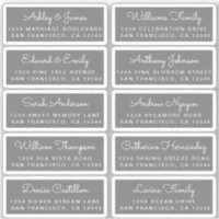Postcard Calligraphy Wedding Guest Address Labels