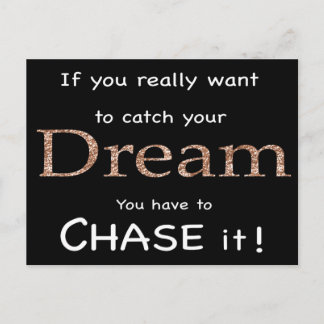 Postcard-chase your dream postcard