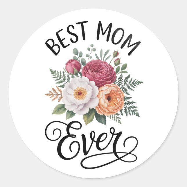 Postcard Classic Round Sticker (Front)