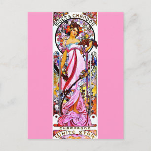 Postcard-Classic/Vintage-Alphonse Mucha 60 Postcard