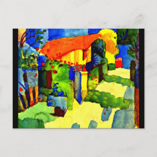Postcard-Classic/Vintage Art-August Macke 5 Postcard