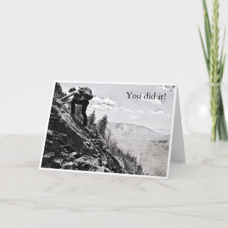 Postcard - Climbing, You did it!