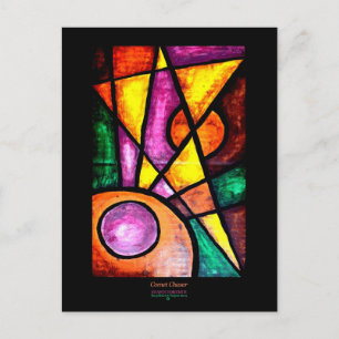 Postcard, Comet Chaser Acrylic Artwork Postcard