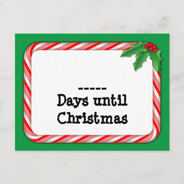 Postcard - Count the Days Until Christmas (Front)
