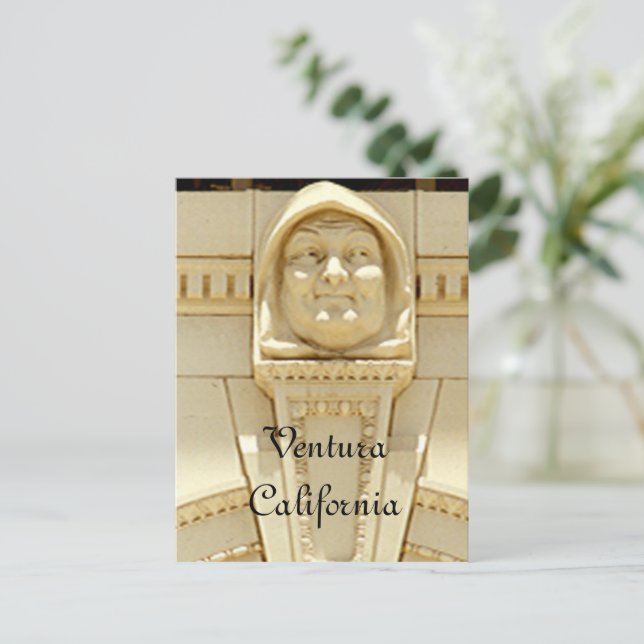 Postcard - Courthouse Smiling Monk (Standing Front)