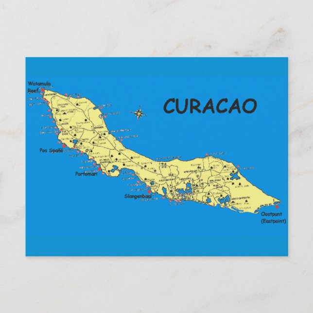 Postcard Curacao Island in the Sun (Front)
