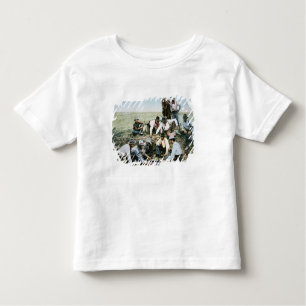 Postcard depicting cowboys gambling shooting craps toddler T-Shirt