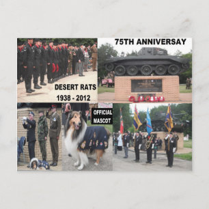 Postcard Desert Rats 75th Anniversary Celebrations