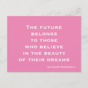 Postcard Dream, Believe, Motivational Postcard