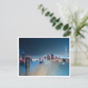 Postcard - Dubai Skyline on a Misty Dusk