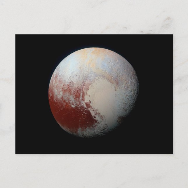 Postcard Dwarf Planet Pluto by NASA New Horizons (Front)