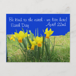 Postcard - Earth Day Daffodils