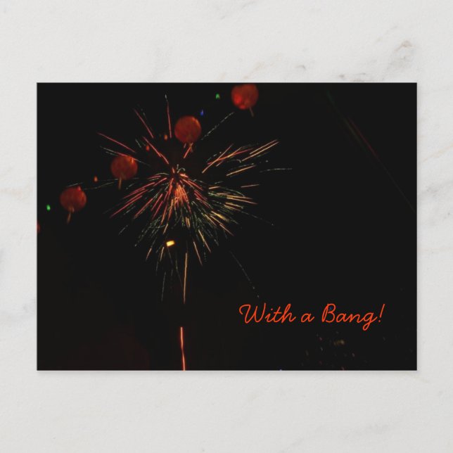 Postcard- Fireworks and Lanterns Postcard (Front)